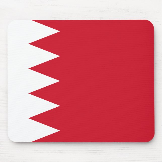Bahrain-Flagge Mousepad (Vorne)