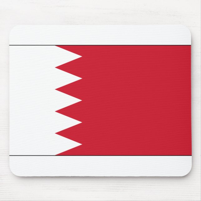Bahrain-Flagge Mousepad (Vorne)