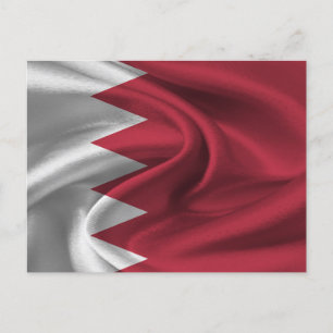 Bahrain-Flagge Postkarte