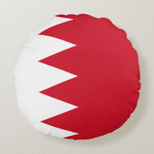 Bahrain-Flagge Rundes Kissen