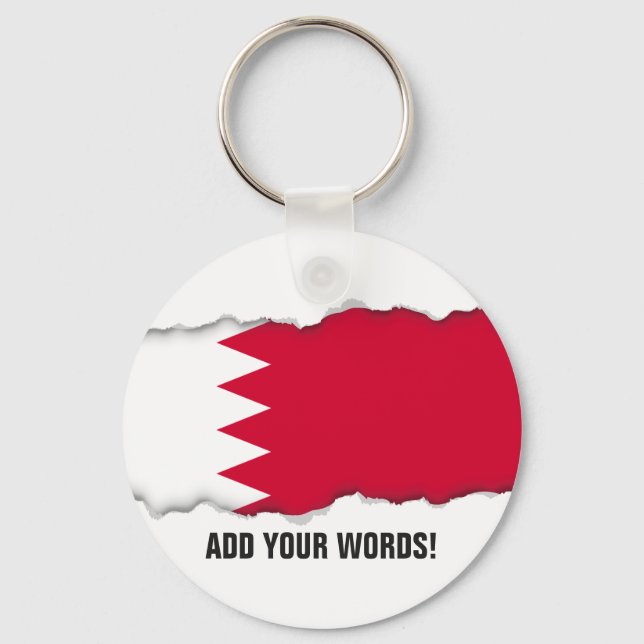 Bahrain-Flagge Schlüsselanhänger (Vorderseite)