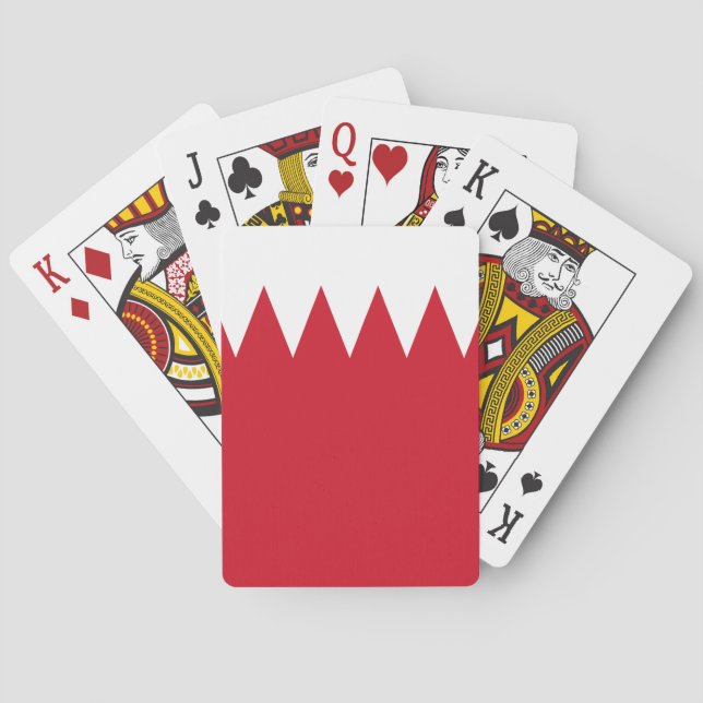 Bahrain-Flagge Spielkarten (Rückseite)