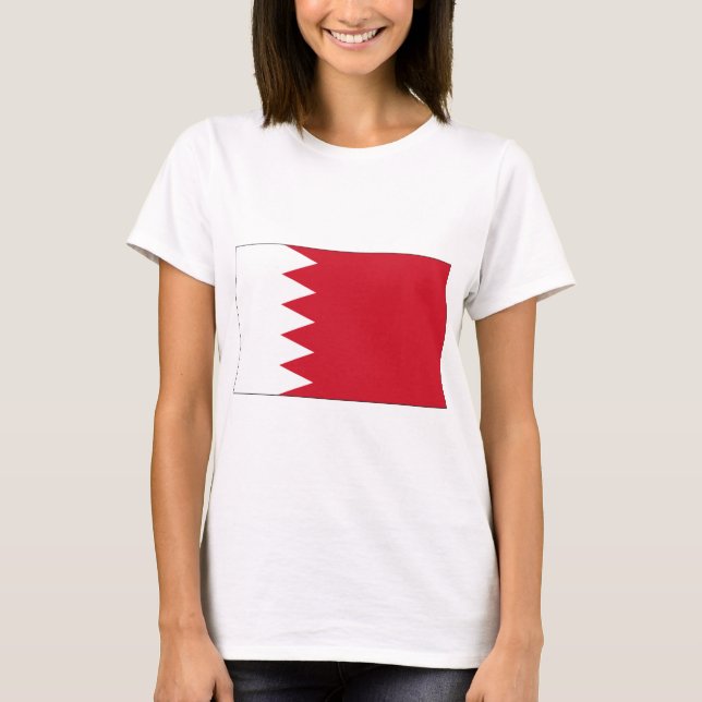 Bahrain-Flagge T-Shirt (Vorderseite)