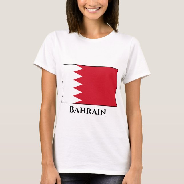 Bahrain-Flagge T-Shirt (Vorderseite)