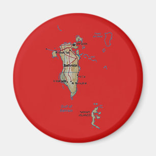 Bahrain-Karten-Magnet Magnet
