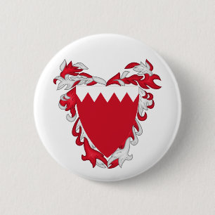 Bahrain Landeswappen Symbol Emblem Flagge Button