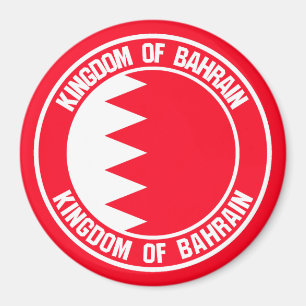 Bahrain Runde Emblem Magnet
