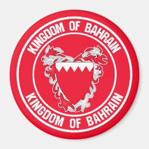 Bahrain Runde Emblem Magnet