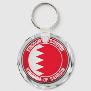 Bahrain Runde Emblem Schlüsselanhänger