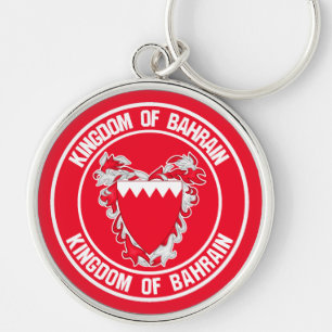 Bahrain Runde Emblem Schlüsselanhänger