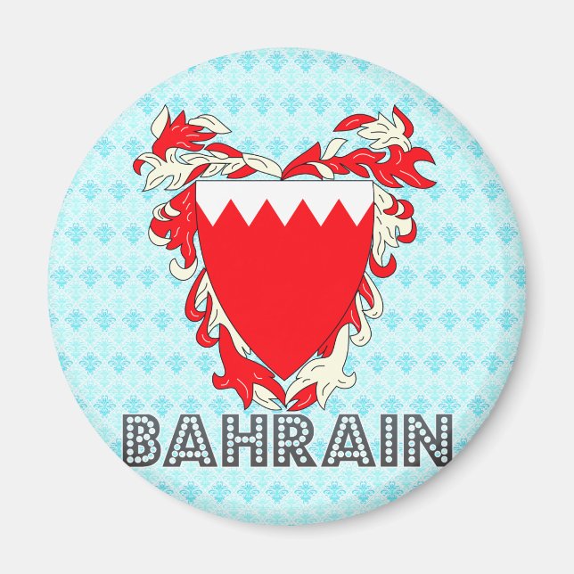 Bahrain-Wappen Magnet (Vorne)