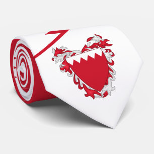 Bahraini-Flagge und -Wappen, Flagge Bahrains Krawatte
