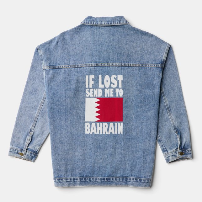 Bahrein Drapeau Design Si perdu envoyez-moi envoye (Verso)