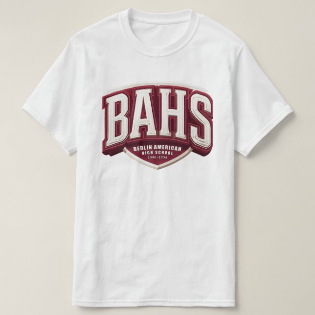BAHS - T-shirt lycée américain de Berlin (Design devant)