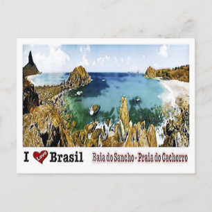 Baia do Sancho - I Liebe - Brasilien - Postkarte