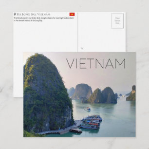 Baie d'Halong, carte postale de voyage Vietnam