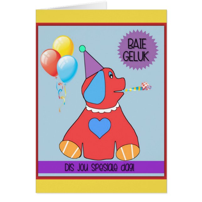 Baie geluk DIS jou spesiale dag! (Vorne)