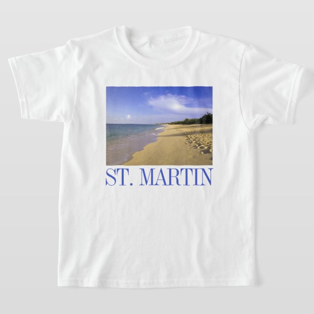Baie Longue Long Bay Beach, St. Martin T-Shirt (Ablage )