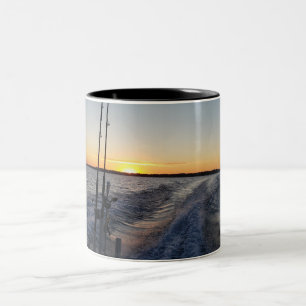 Baie pêche lever de soleil Café Mugs