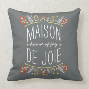 Baies et pins d'Antlers   Coussin décoratif