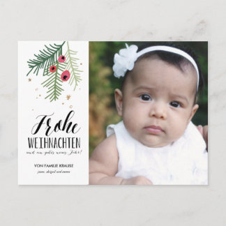 Baies rouges | Joyeux Noël | Carte postale