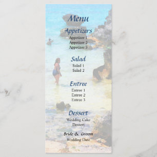 Baignade dans l'océan St. George Menu Mariage