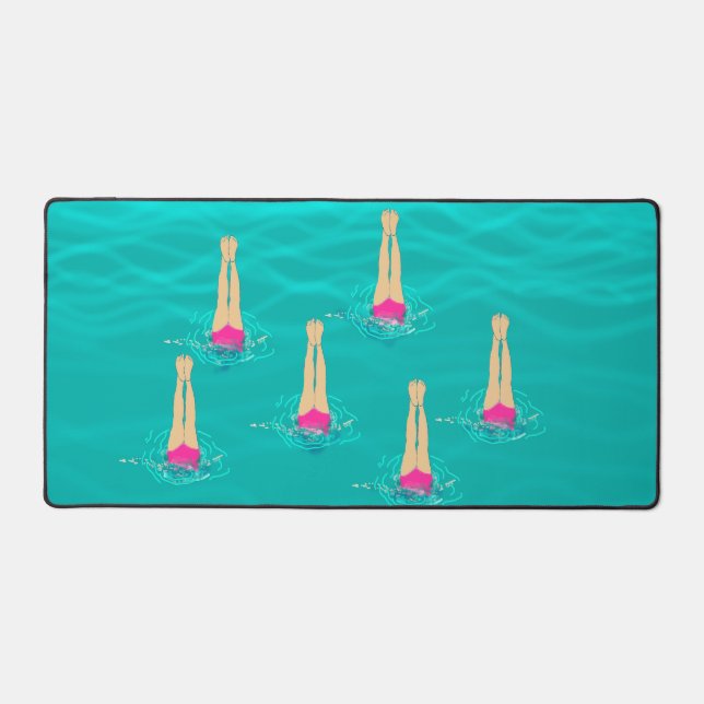Baigneurs Artistiques Nageant Sous L'Eau (Recto)