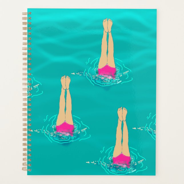 Baigneurs Artistiques Nageant Sous L'Eau (Devant)