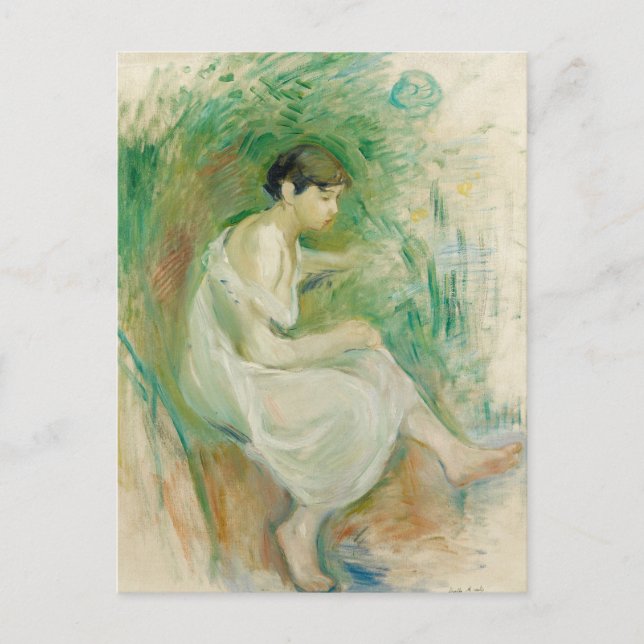 Baigneuse en Chemise | Berthe Morisot Postkarte (Vorderseite)