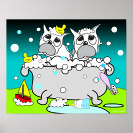 Baignoire Bulldog Puppy Poster 11