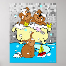 Baignoire Poster Chiot 3