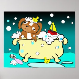 Baignoire Poster Chiot 9