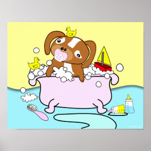 Baignoire Puppy Pacifier Poster 14