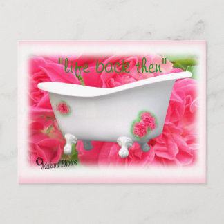 Baignoire vintage carte postale - personnaliser
