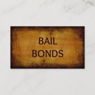 Bail Bonds Antique Carte de visite