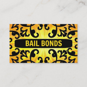 Bail Bonds Sunshine Damask Visitenkarte