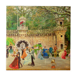 Bailando vals en la Quinta da Regaleira (Portugal Fliese