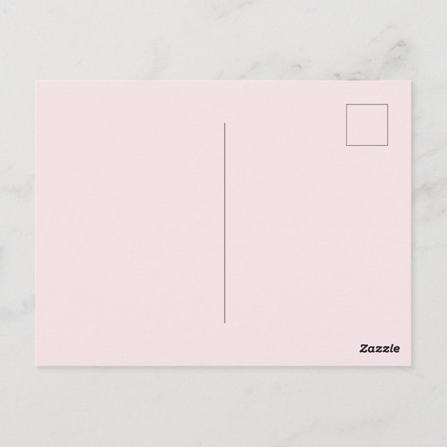 Bailarina con tutú rosa postkarte (Rückseite)