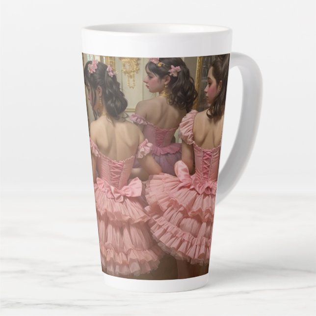 Bailarinas en una gran sala de estilo rocóco milchtasse (Rechte Ecke)