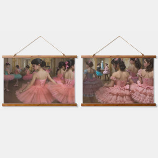 Bailarinas en una gran sala de estilo rocóco wandteppich mit holzrahmen