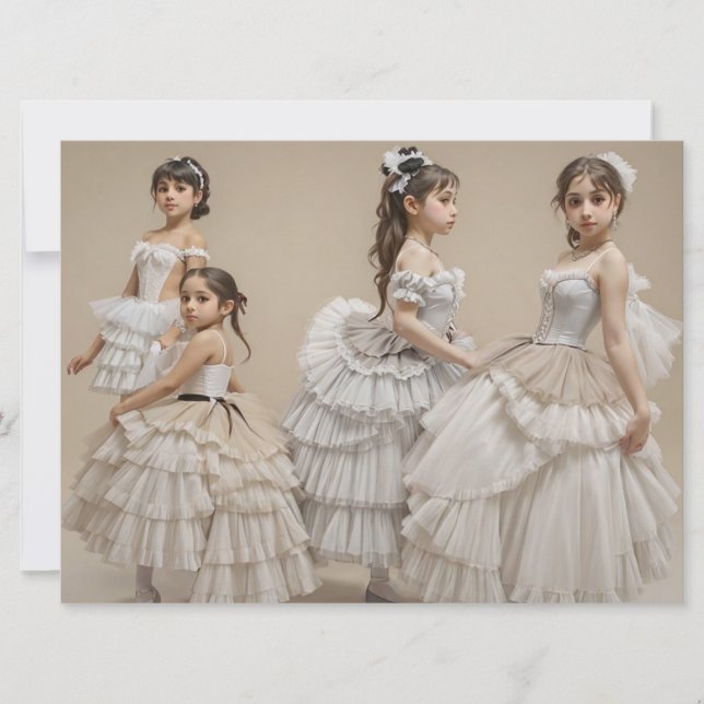 Bailarinas románticas karte (Vorderseite)