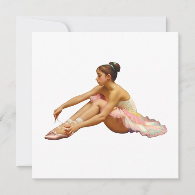 Bailarinas sentadas Tarjeta plana (Vorderseite)