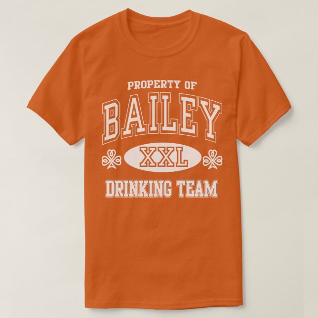 Bailey Irish Drink Team St Patricks Day T-Shirt (Design vorne)