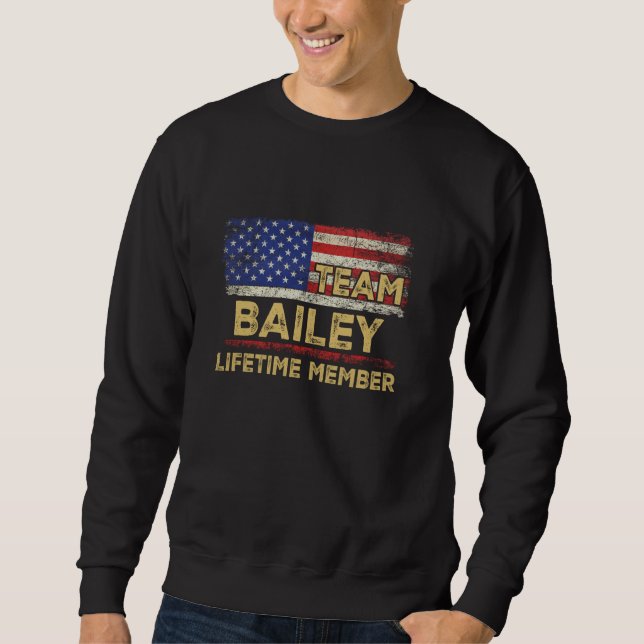Bailey Nachname Shirt Team Bailey Lifetime Mitglie (Vorderseite)