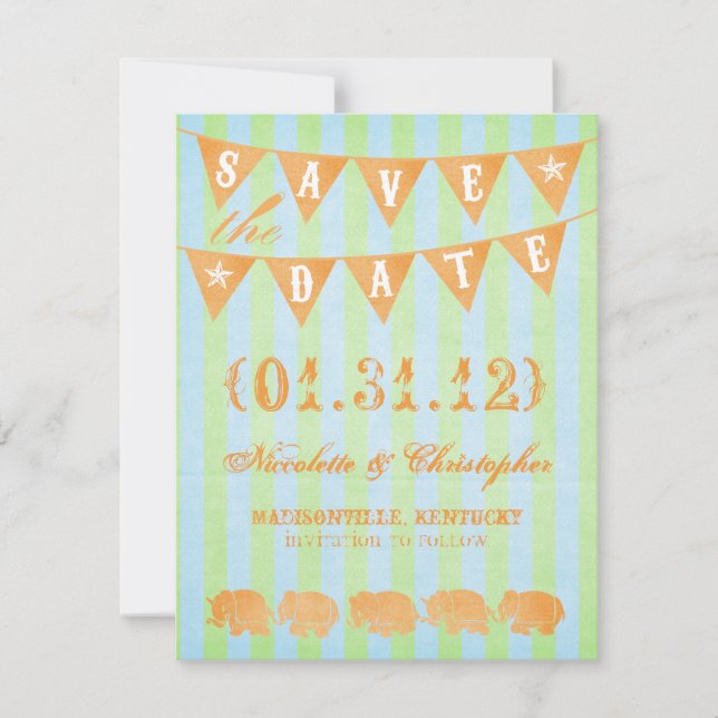 Bailey Save the Date Ankündigungen (Vorderseite)