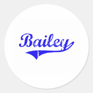 Bailey Surname Classic Style Runder Aufkleber