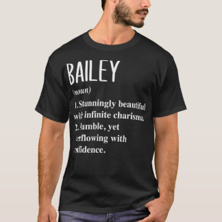 Bailey Vorname Definition Personalisiertes Geschen T-Shirt