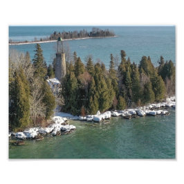 Baileys Harbor Door Landkreis WI Birdcage Lighthou Fotodruck