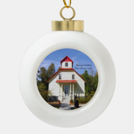 Baileys Harbor Range Light Schmuck Keramik Kugel-Ornament