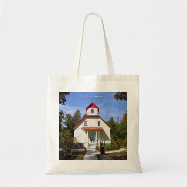 Baileys Harbor Range Lights-Tasche Tragetasche (Vorne)